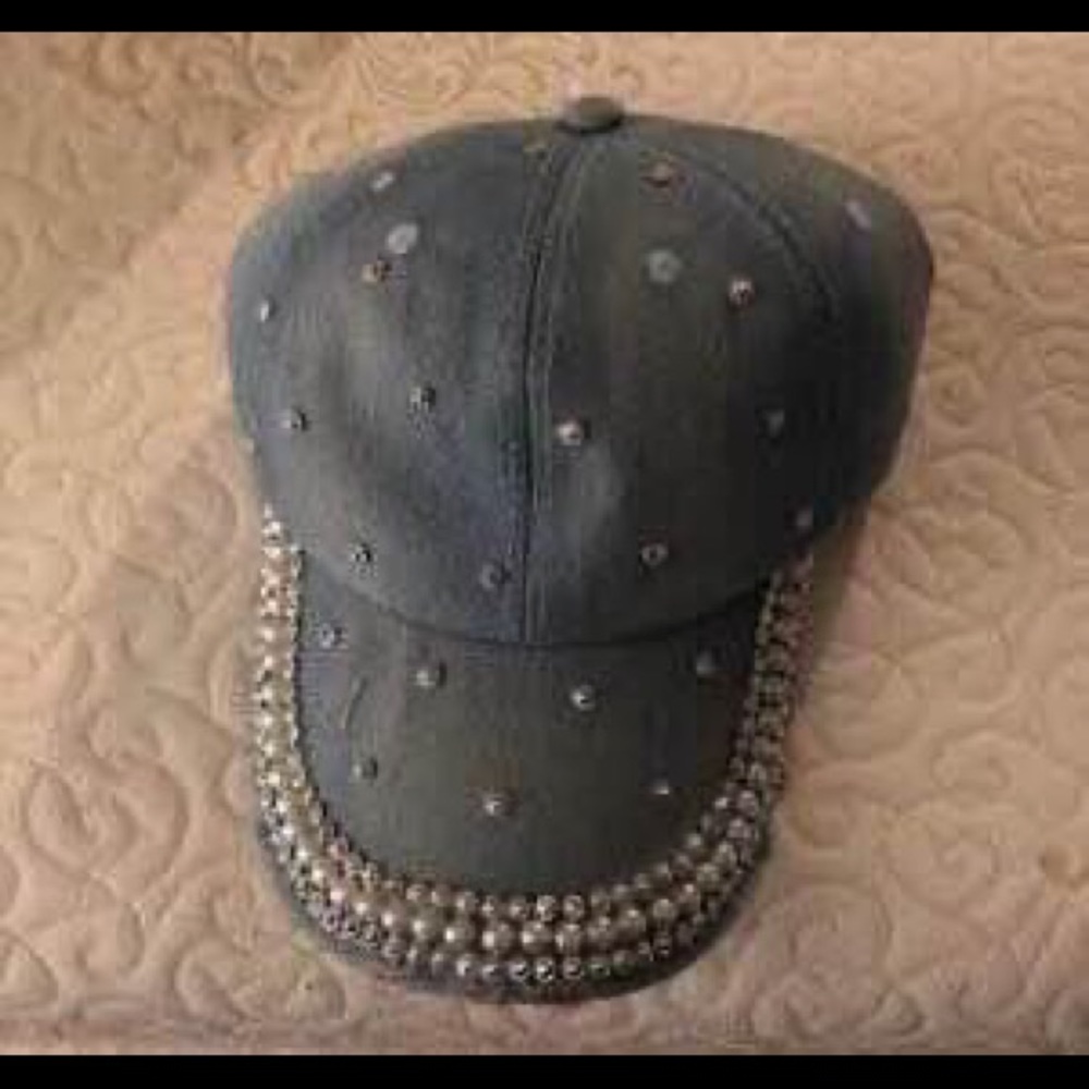 Bejeweled Denim Hat